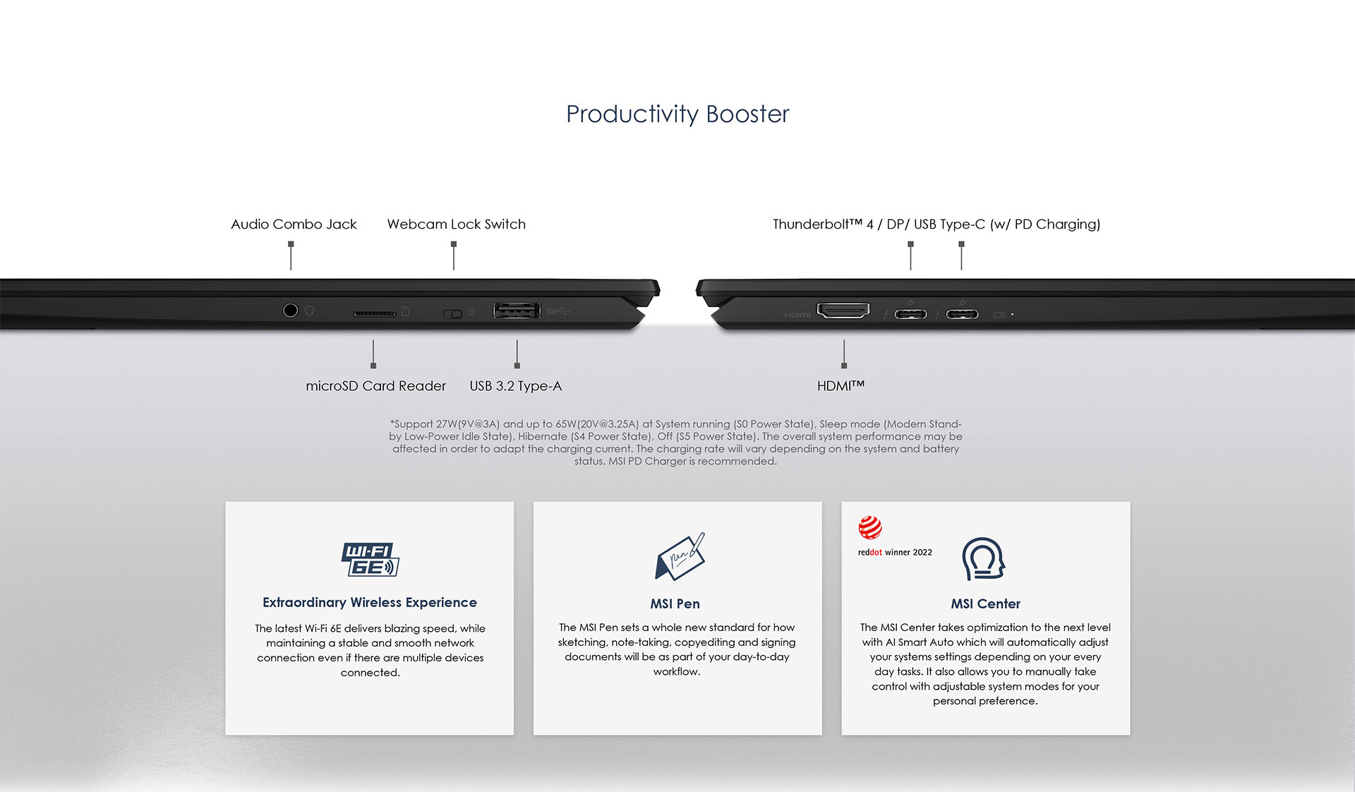 MSI SUMMIT E14 FLIP EVO Professional Laptop